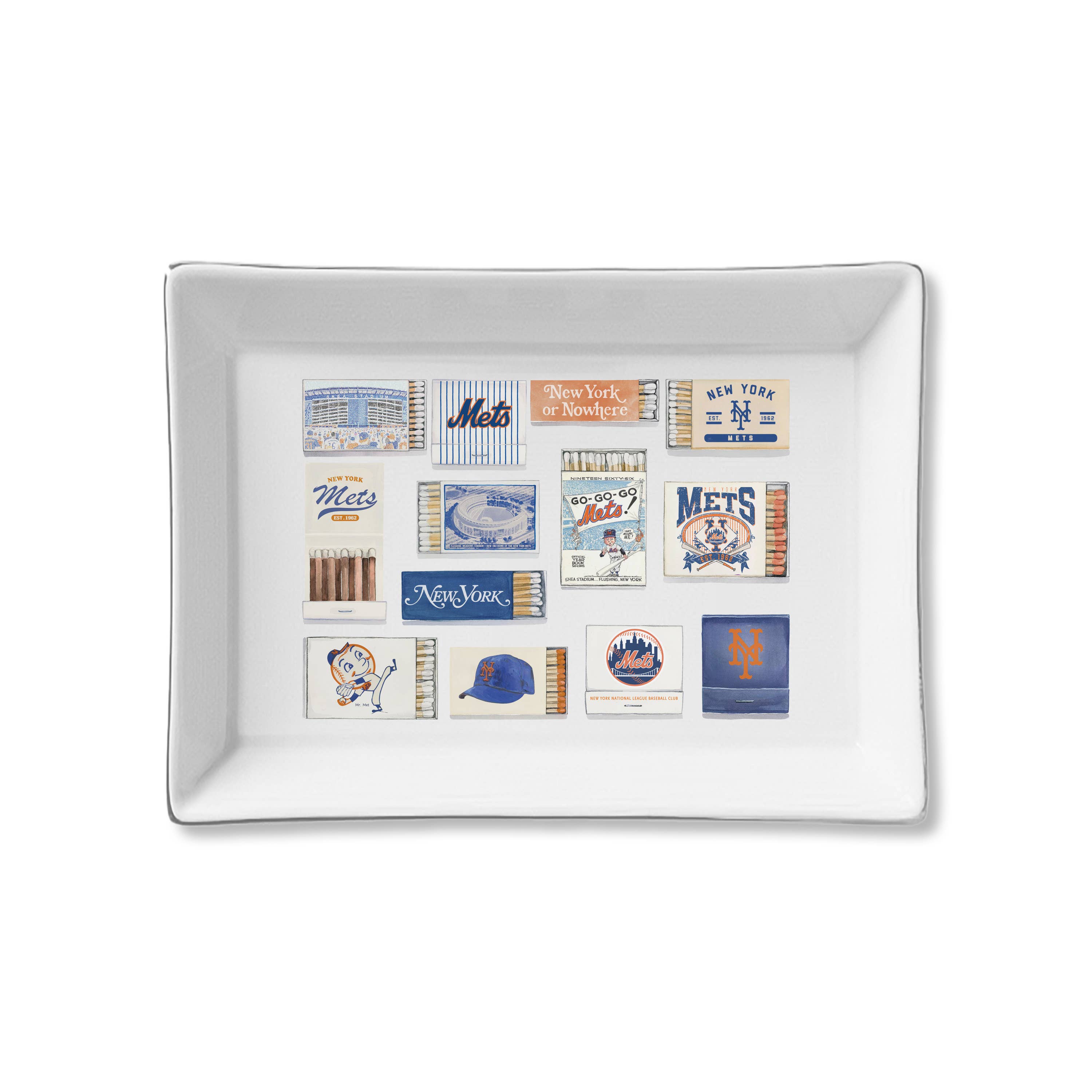 Ceramic Tray - NY Met's Matches - Thumbnail 2