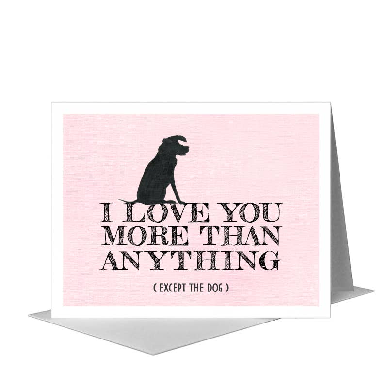 Dog Silhouette, Greeting Card (8361R): EN Card