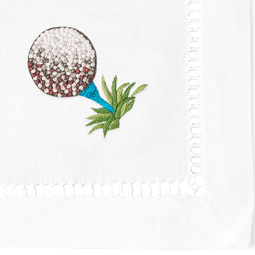 Golf Cocktail Napkins | Mixed Set of 4