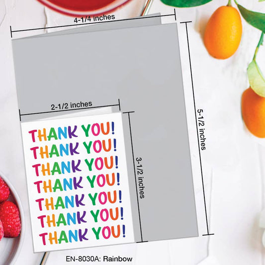 Rainbow Thank You Card