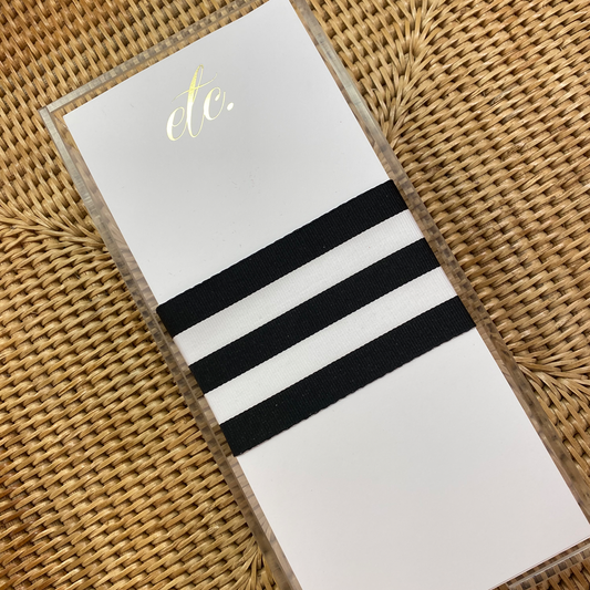 Long Skinny Gold Foil  Etc. Notepad