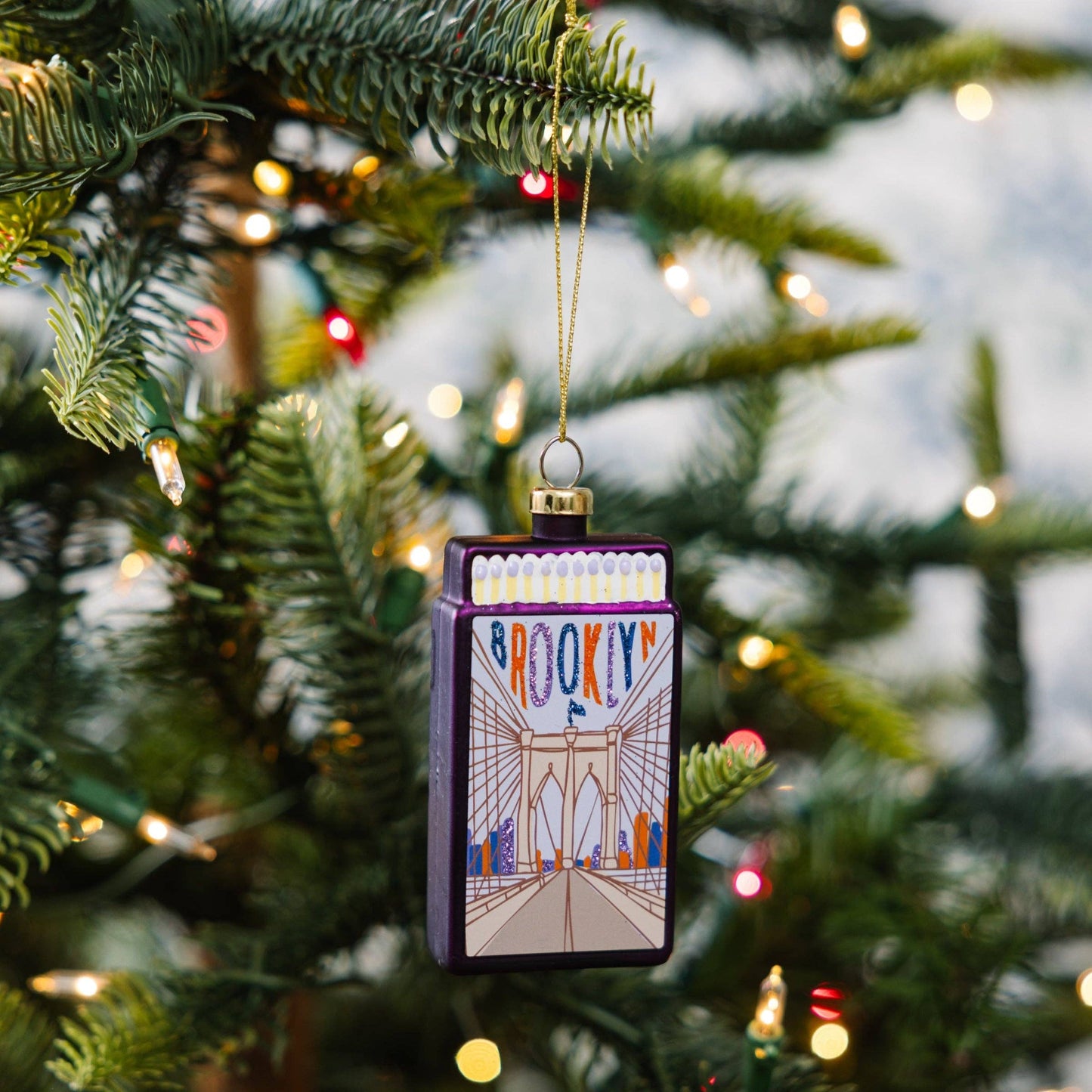 Matchbook Ornament - Brooklyn