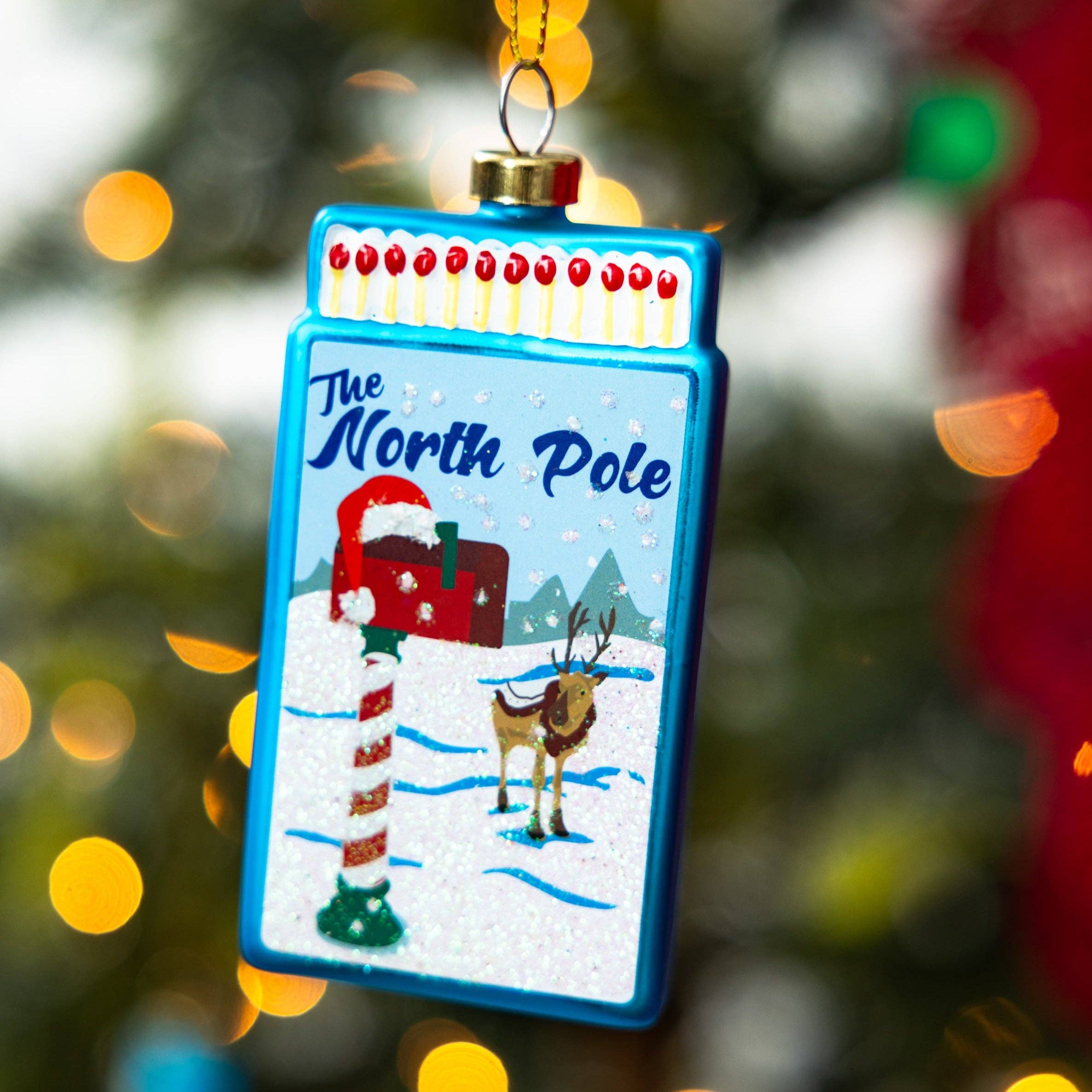 Matchbook Ornament - North Pole - Thumbnail 4