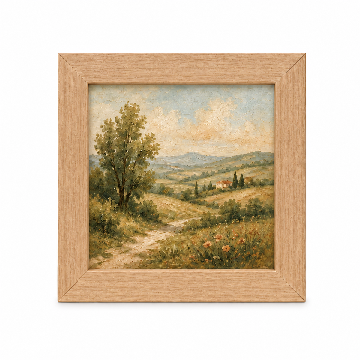 4 x 4" Square MDF Mini Picture Frame: White / 4x4" (10x10cm) — with a mat