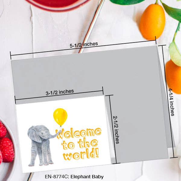 Elephant Baby Card