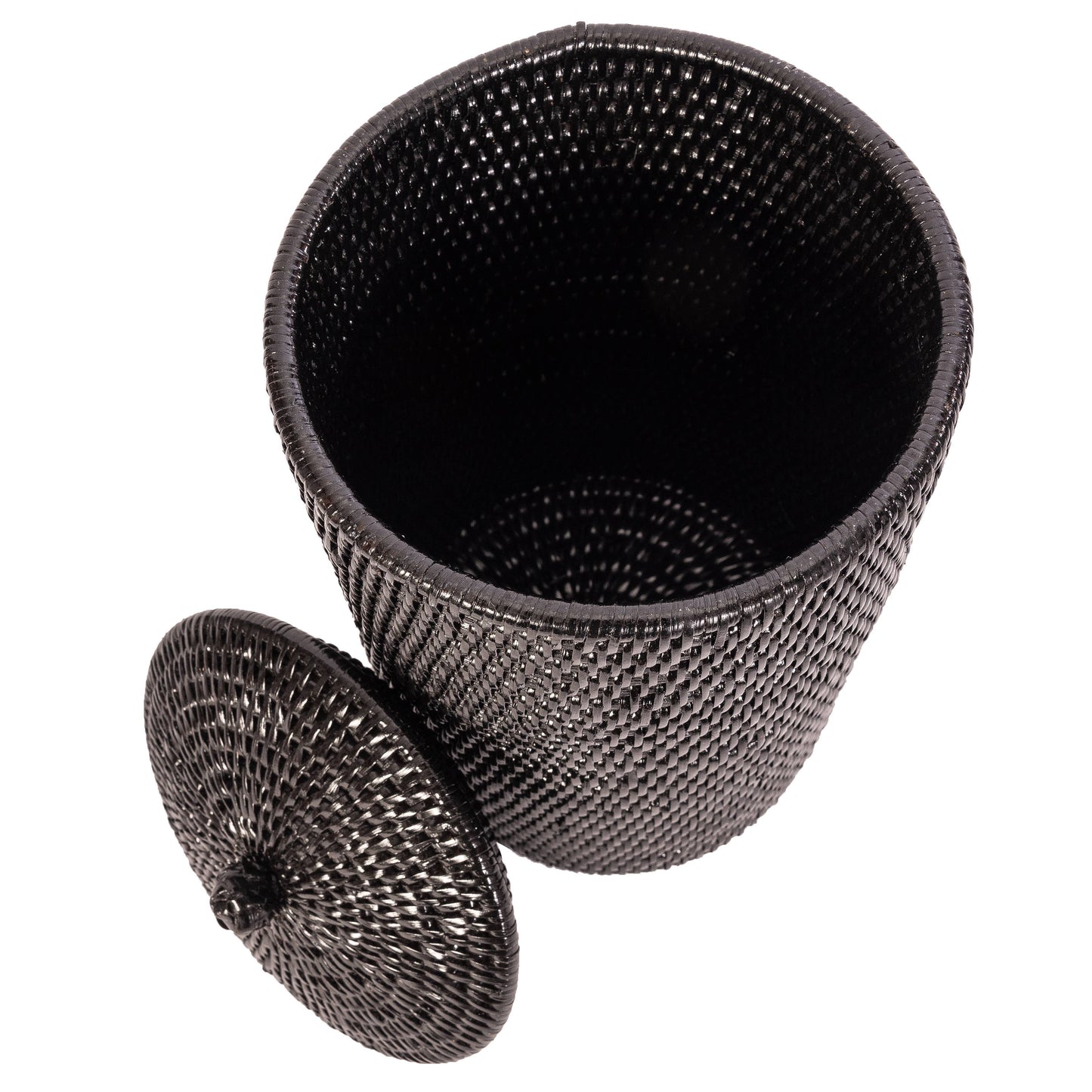 Artifacts Rattan™ Double Toilet Roll Holder: Tudor Black