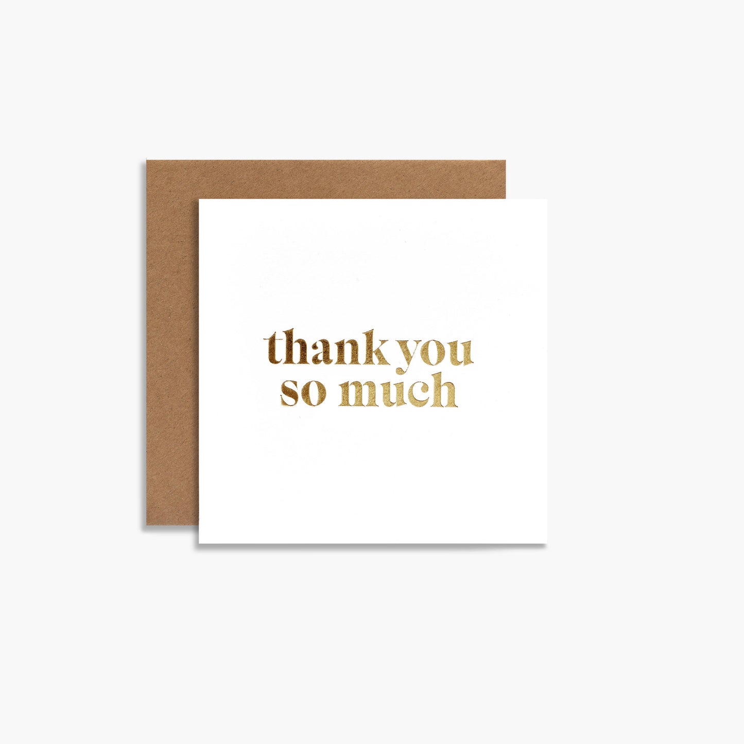 Thank You So Much Gold Foil Gift Enclosure Card