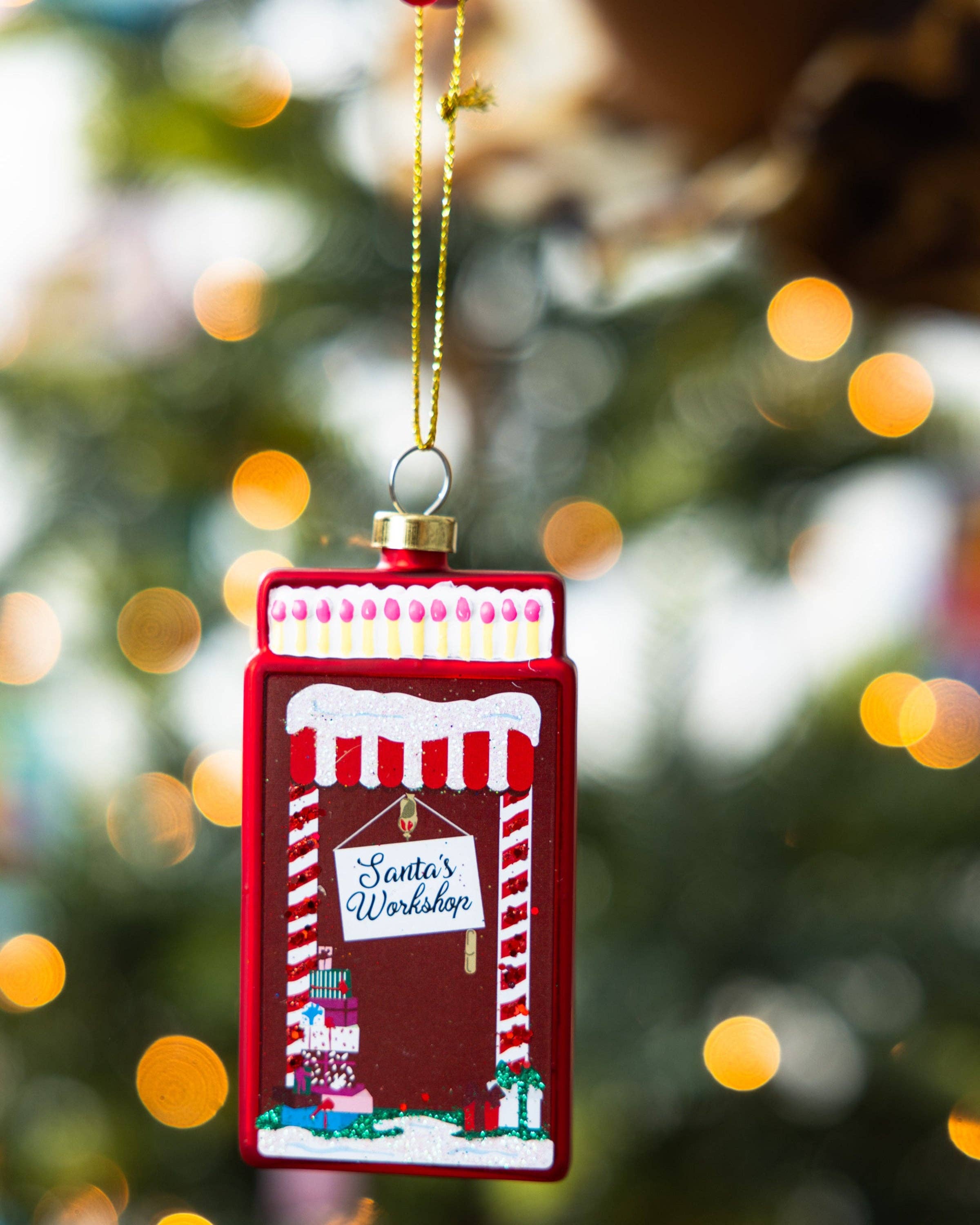 Matchbook Ornament - Santa's Workshop - Thumbnail 3