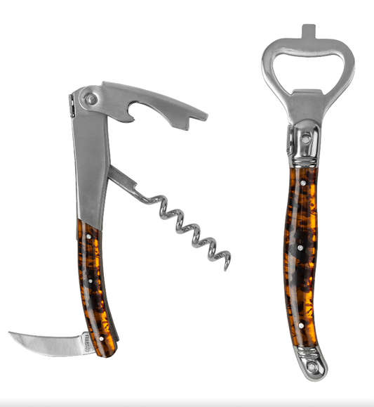 Laguiole Tortoise Shell Barware Set