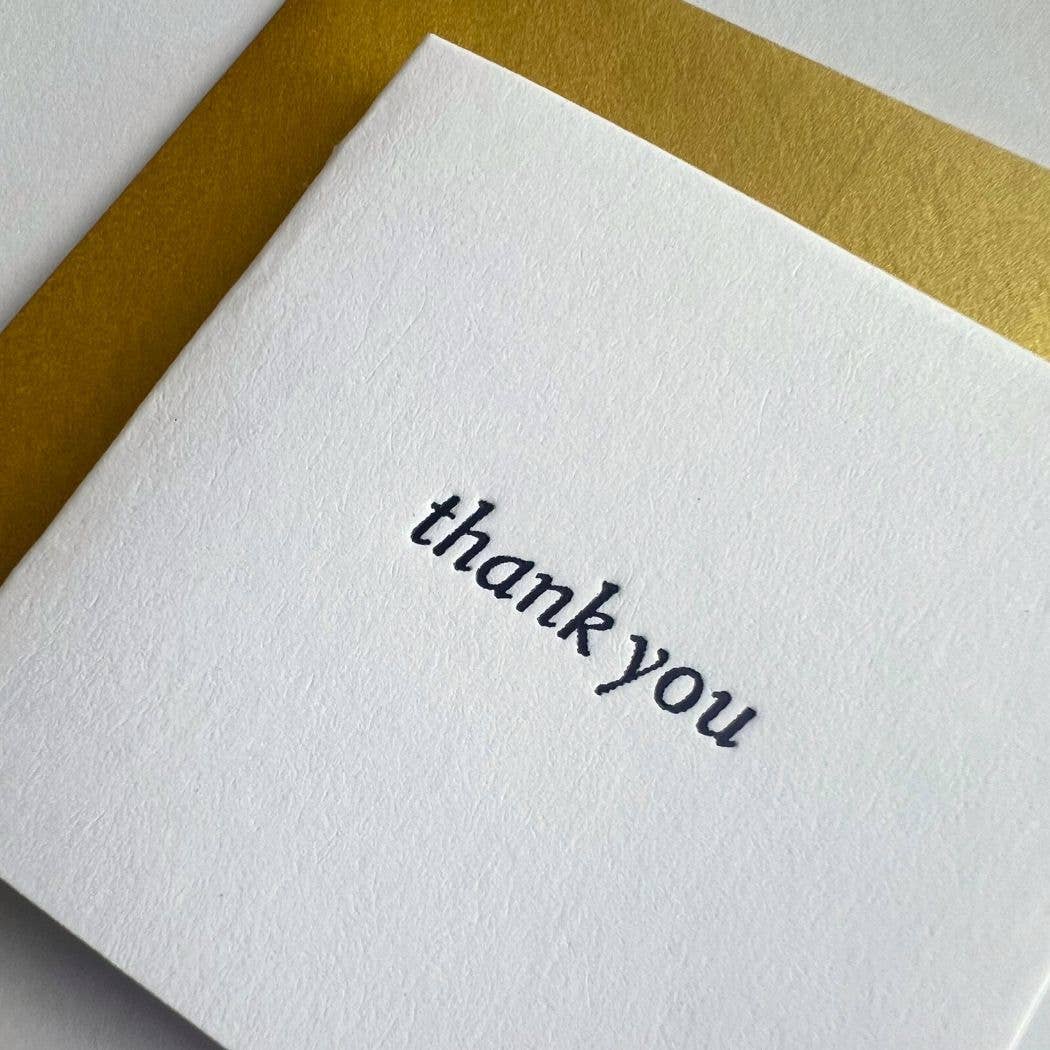 Thank You Text Tiny Card: Individual