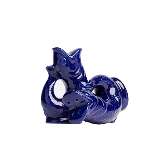 Cobalt Blue Gluggle Salt & Pepper Shakers