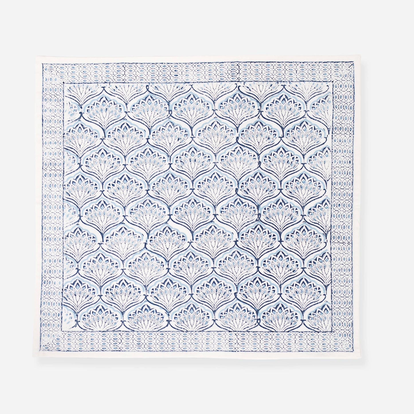 Blue Lotus Block Print Napkin Set