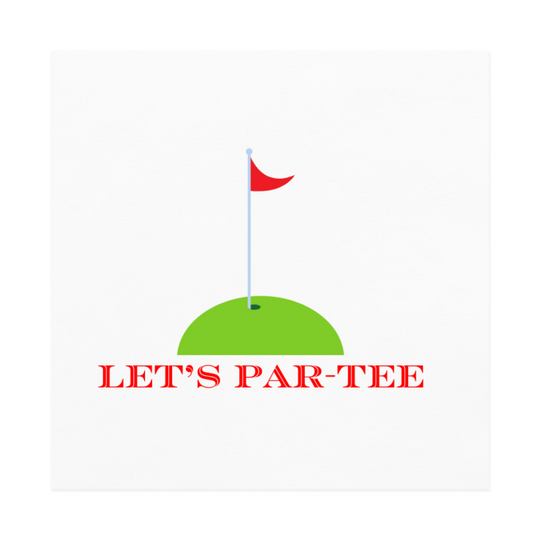 Let's Par-Tee Golf Cocktail Paper Napkins