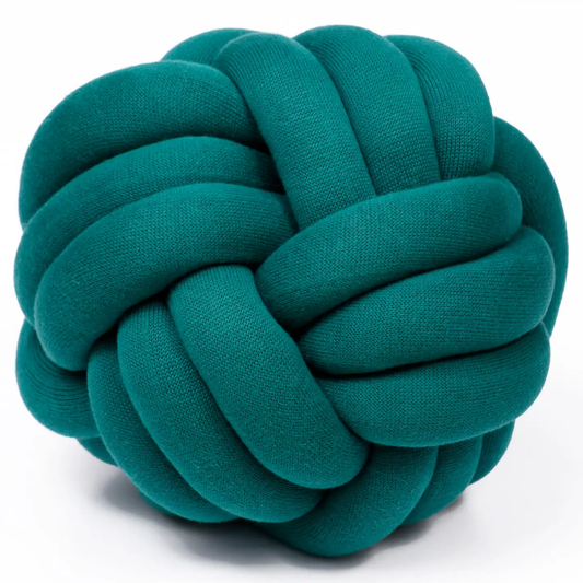 Jungle Green Knot Pillow