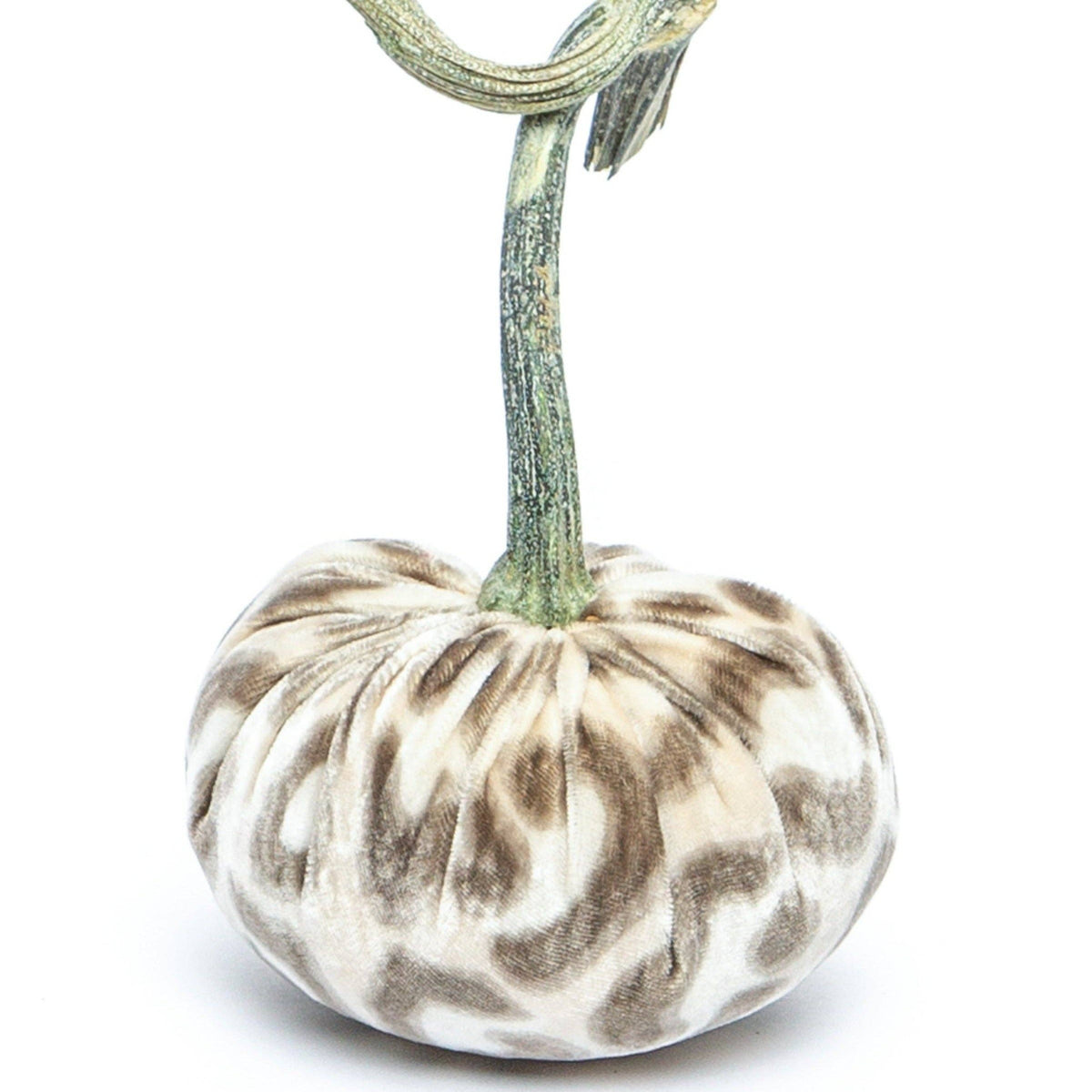 Snow Leopard Silk Velvet Pumpkin: 4"