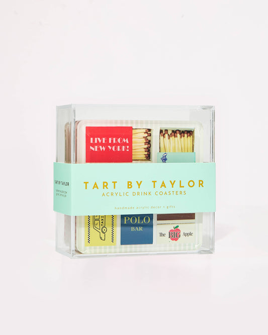 New York Matchbook Coasters: Boxed Set of 4