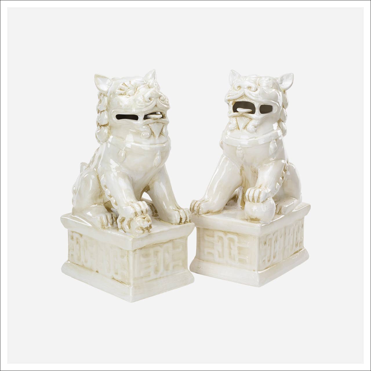 Fu Dogs Bookends, Set of 2