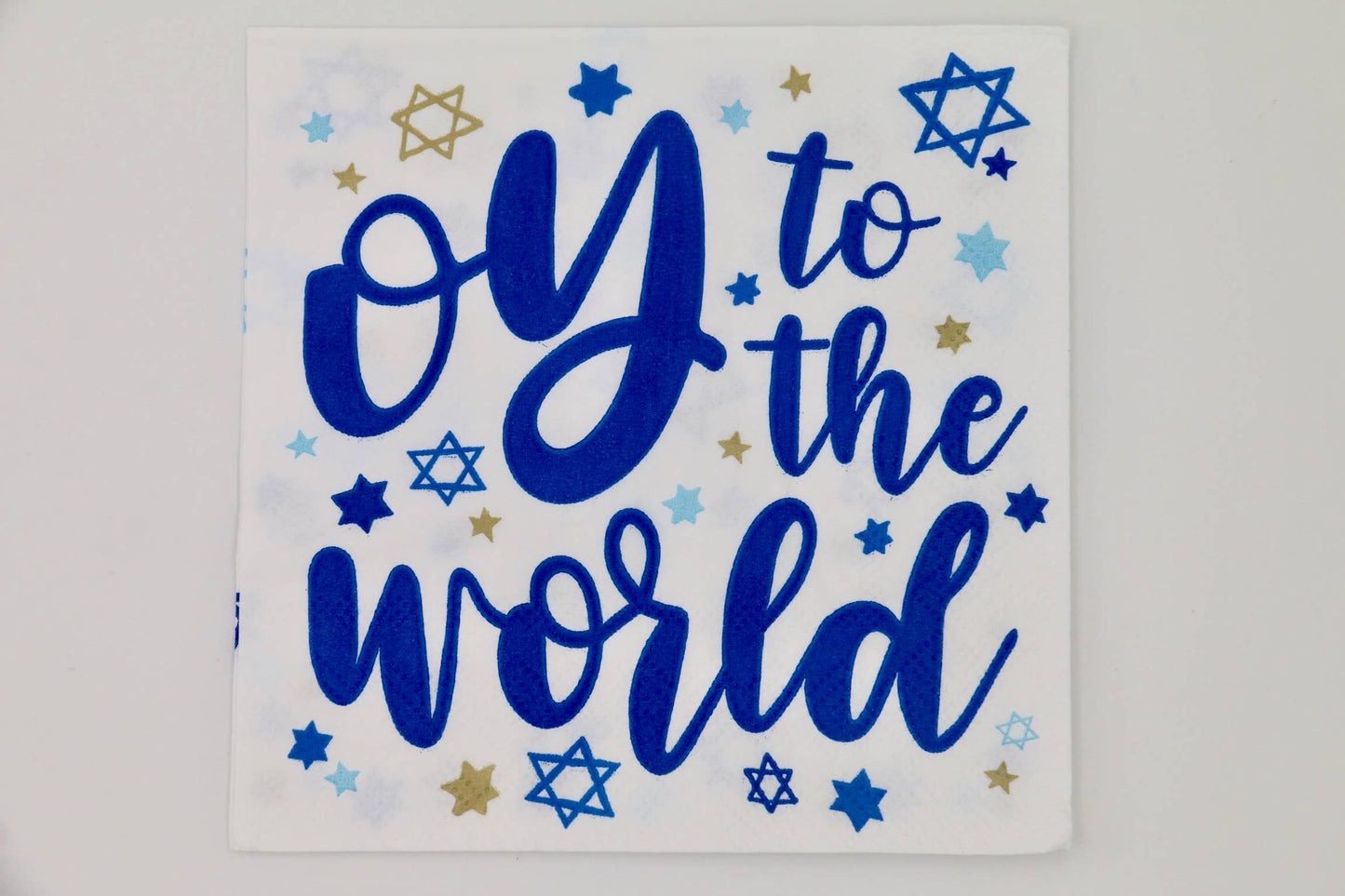 Funny Hanukkah Cocktail Napkins | OY To The World - 40ct
