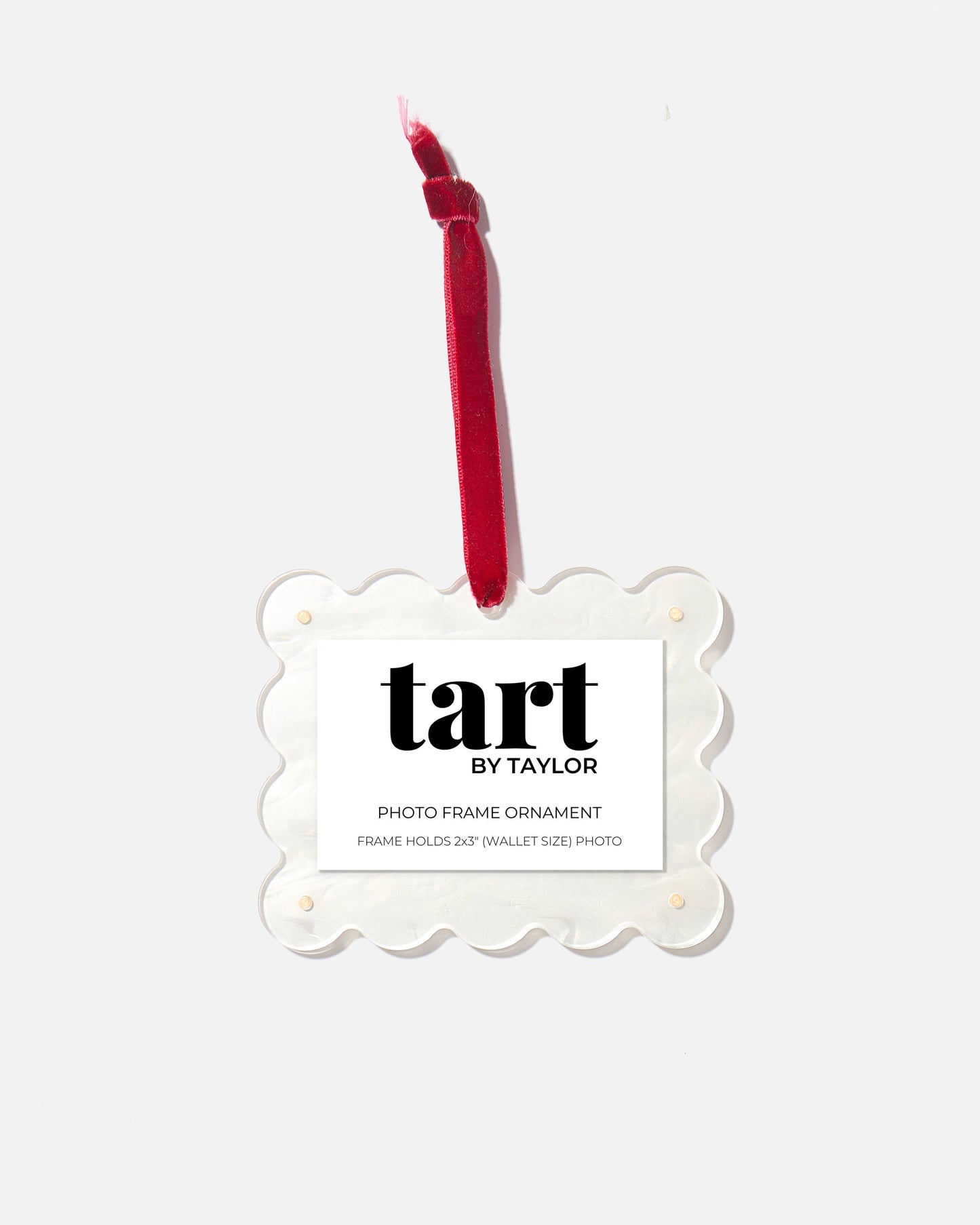 Pearl White Frame Ornament