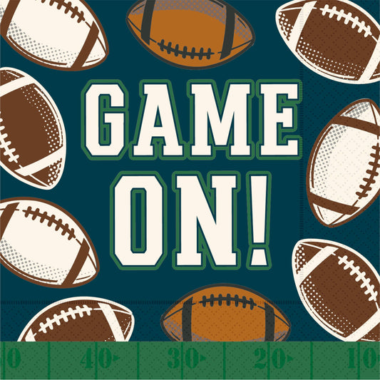 Game On Cocktail Napkins / Football