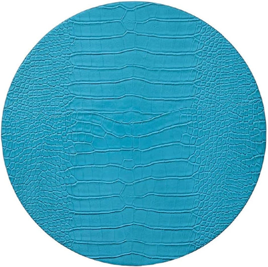 Croco Placement, Turquoise Set of 4