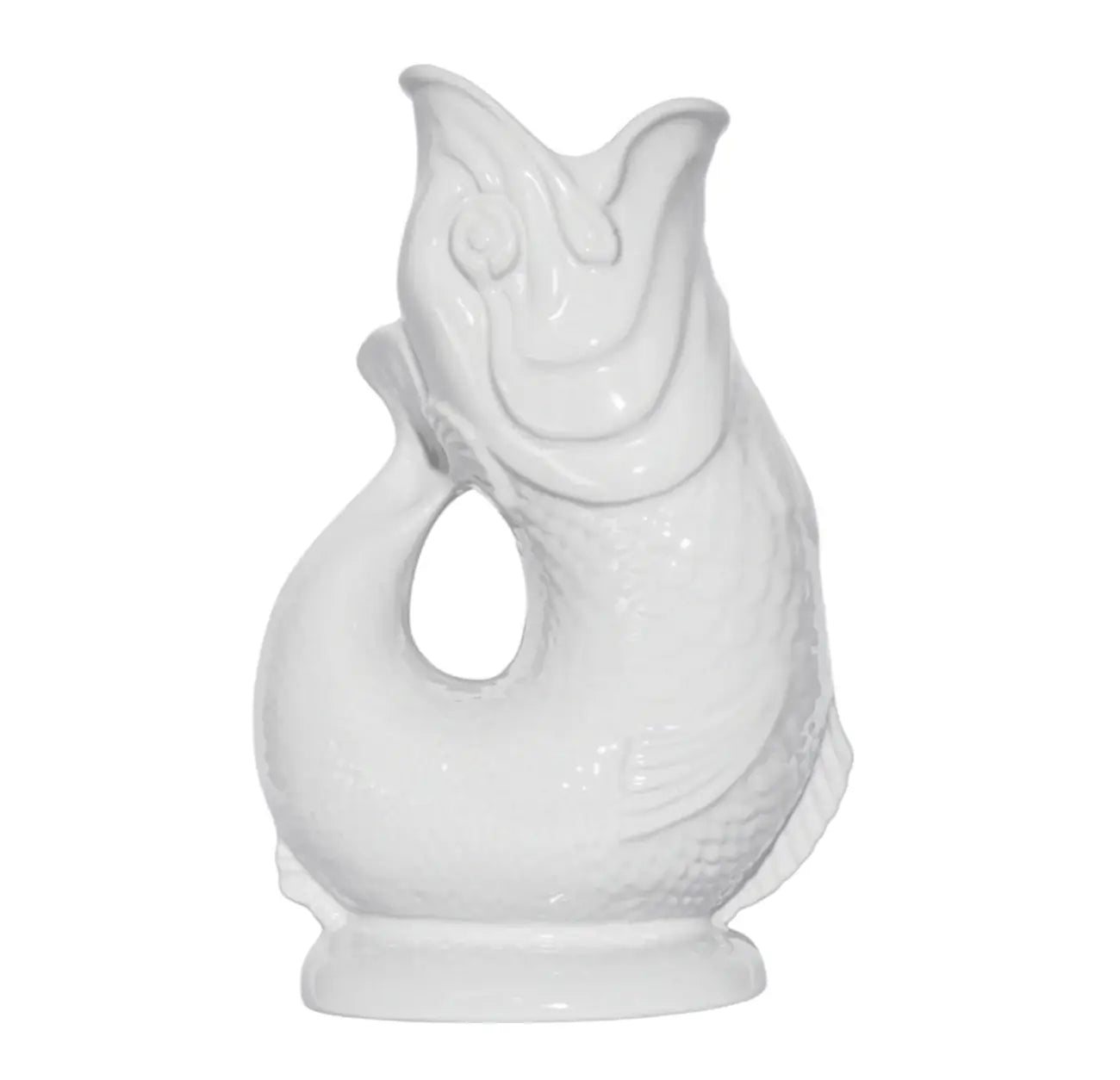 White Gluggle Jug: Large