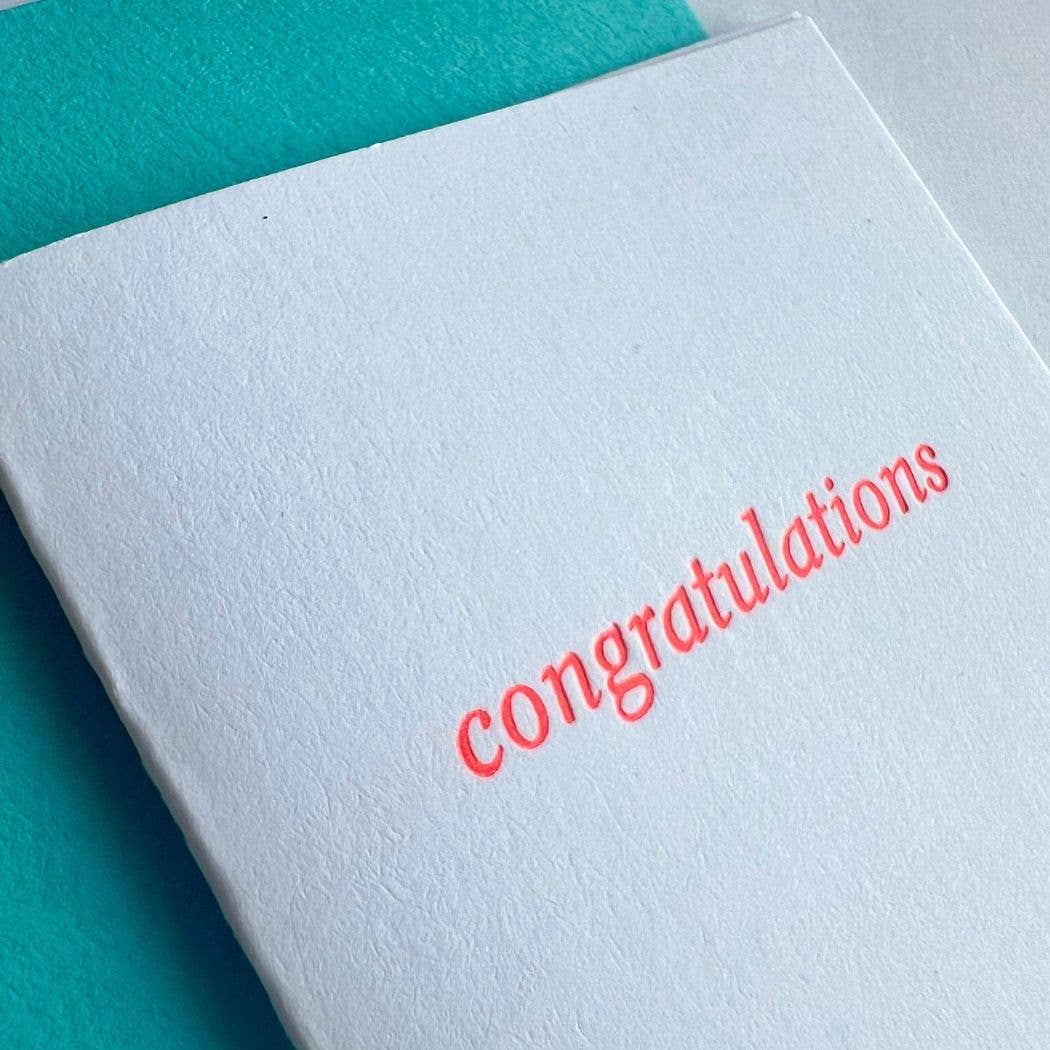 Congratulations Text Tiny Card: Individual