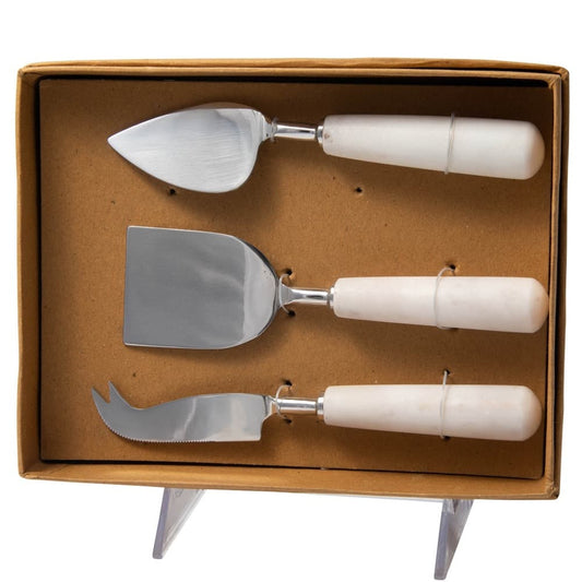 Set of 3 Marble Cheese Knives
