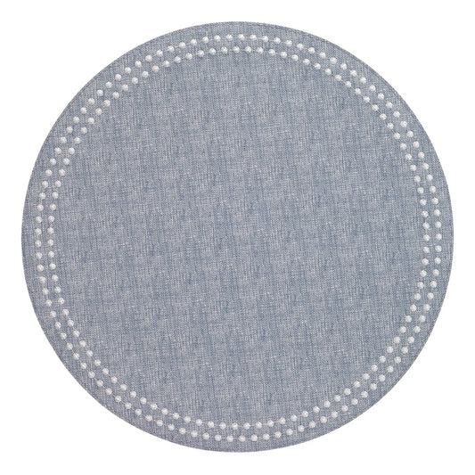 Pearls Mat Blue/ Set of 4