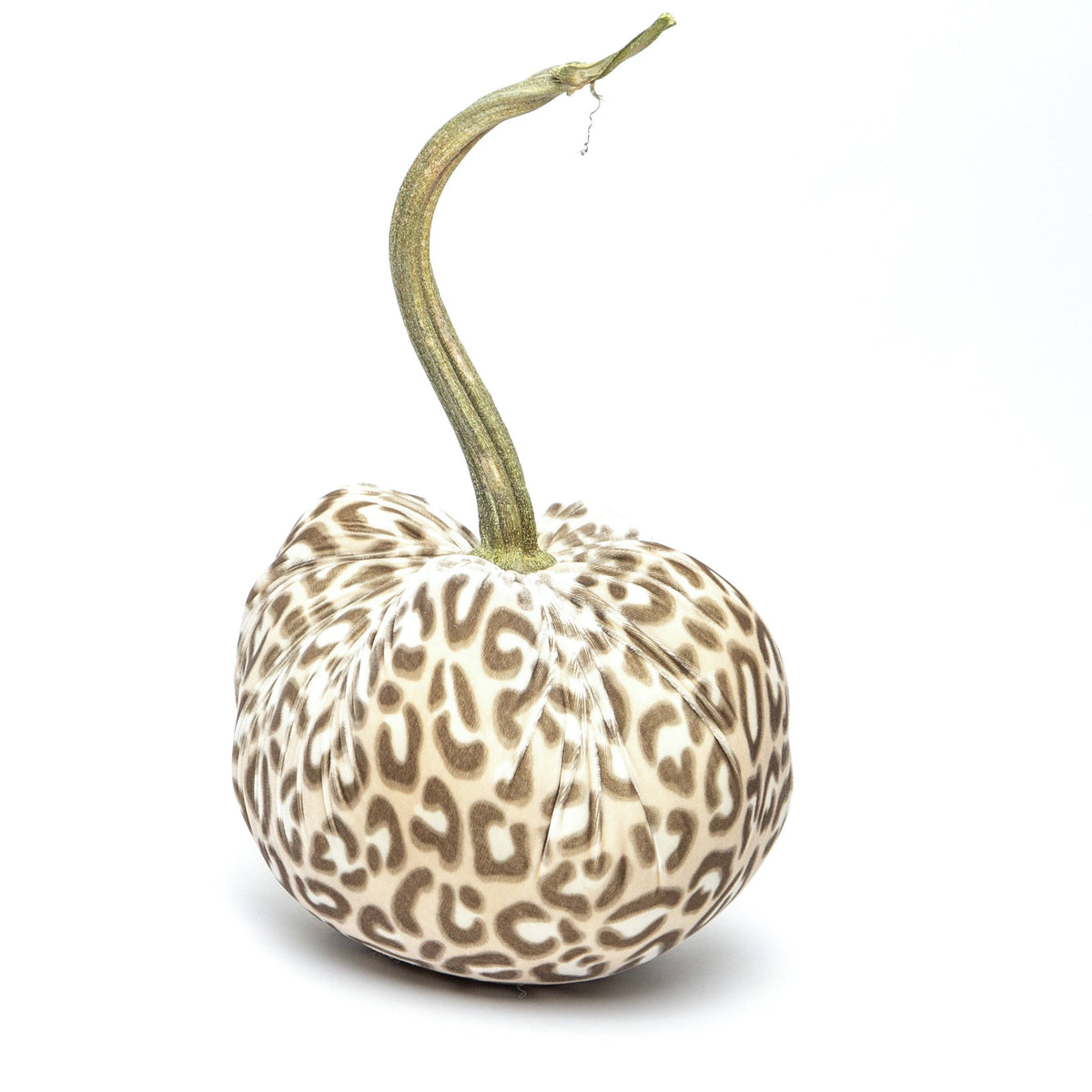 Snow Leopard Silk Velvet Pumpkin: 8"