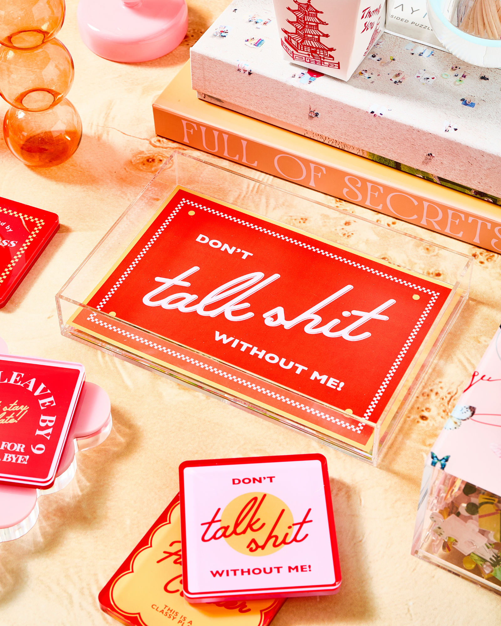 Snarky Red Small Tray - Thumbnail 4