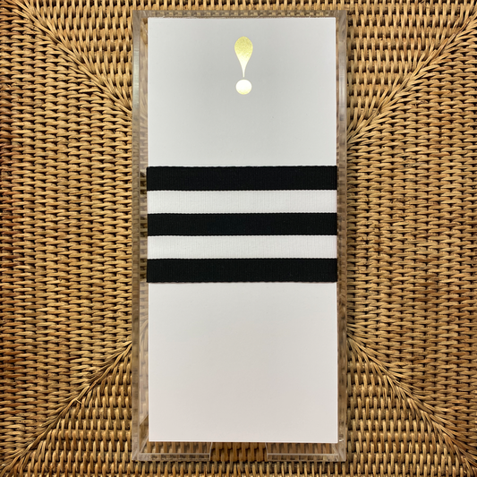 Long Skinny Gold Foil Exclamation Notepad