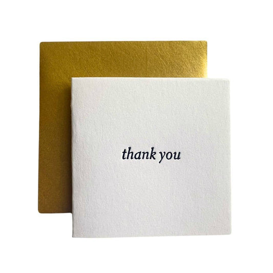 Thank You Text Tiny Card: Individual