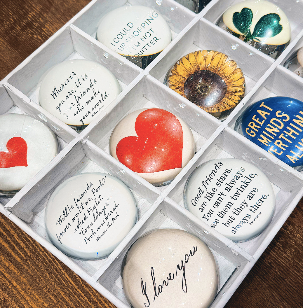 Great Minds Crystal Paperweight