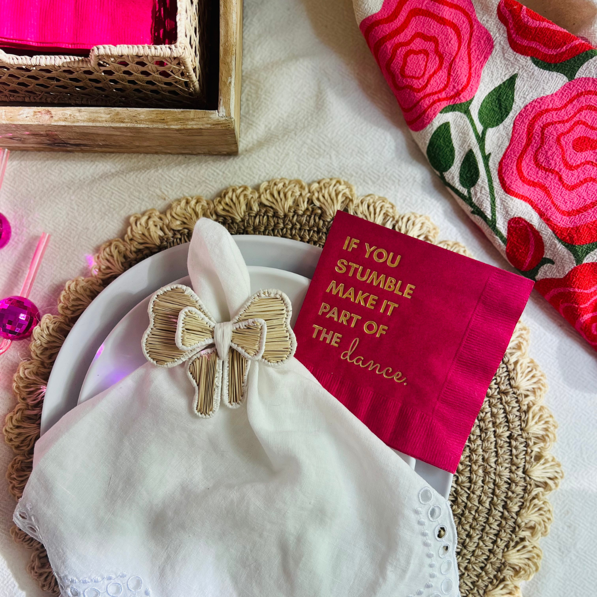 If You Stumble Make It Part Of The Dance Cocktail Napkins