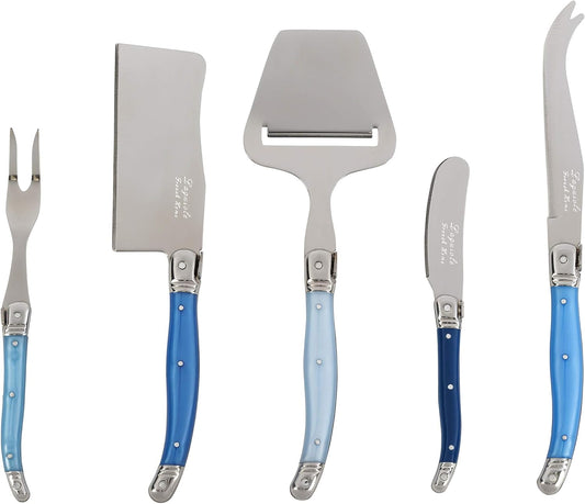 Laguiole 5 pc Blue Cheese Knife set