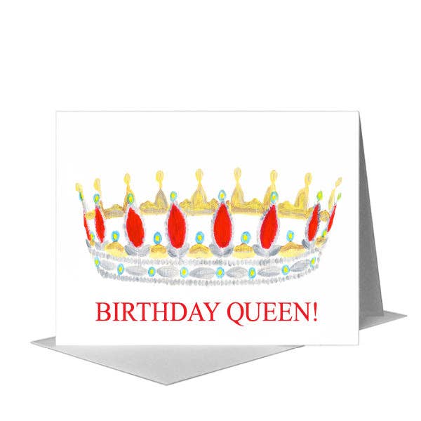 Crown Tiara, Greeting Card (#8023D): EN Card