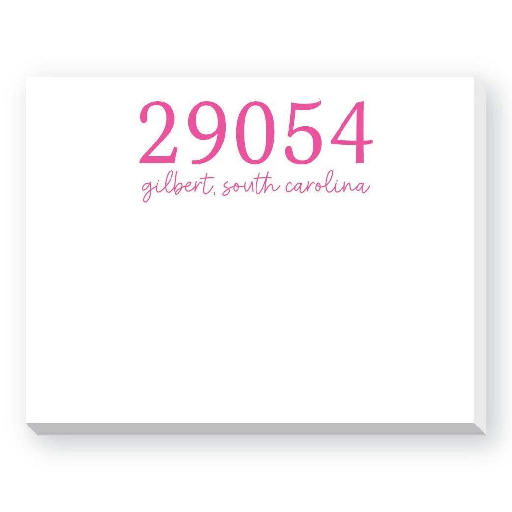 ZIP CODE DITTIE NOTEPAD: Navy