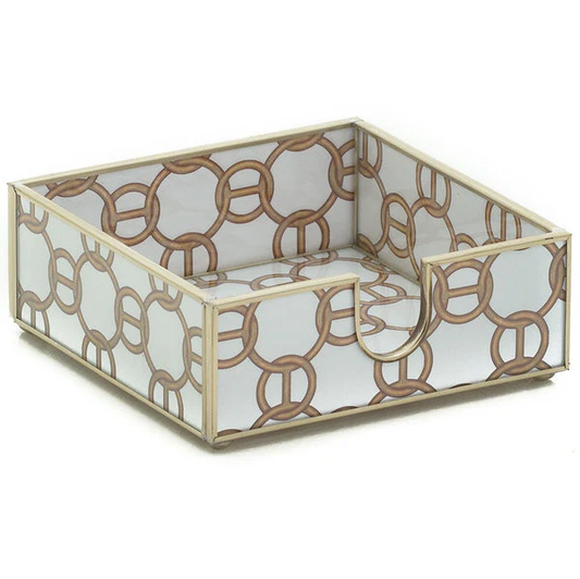 Brown Chain Cocktail Napkin  Holder