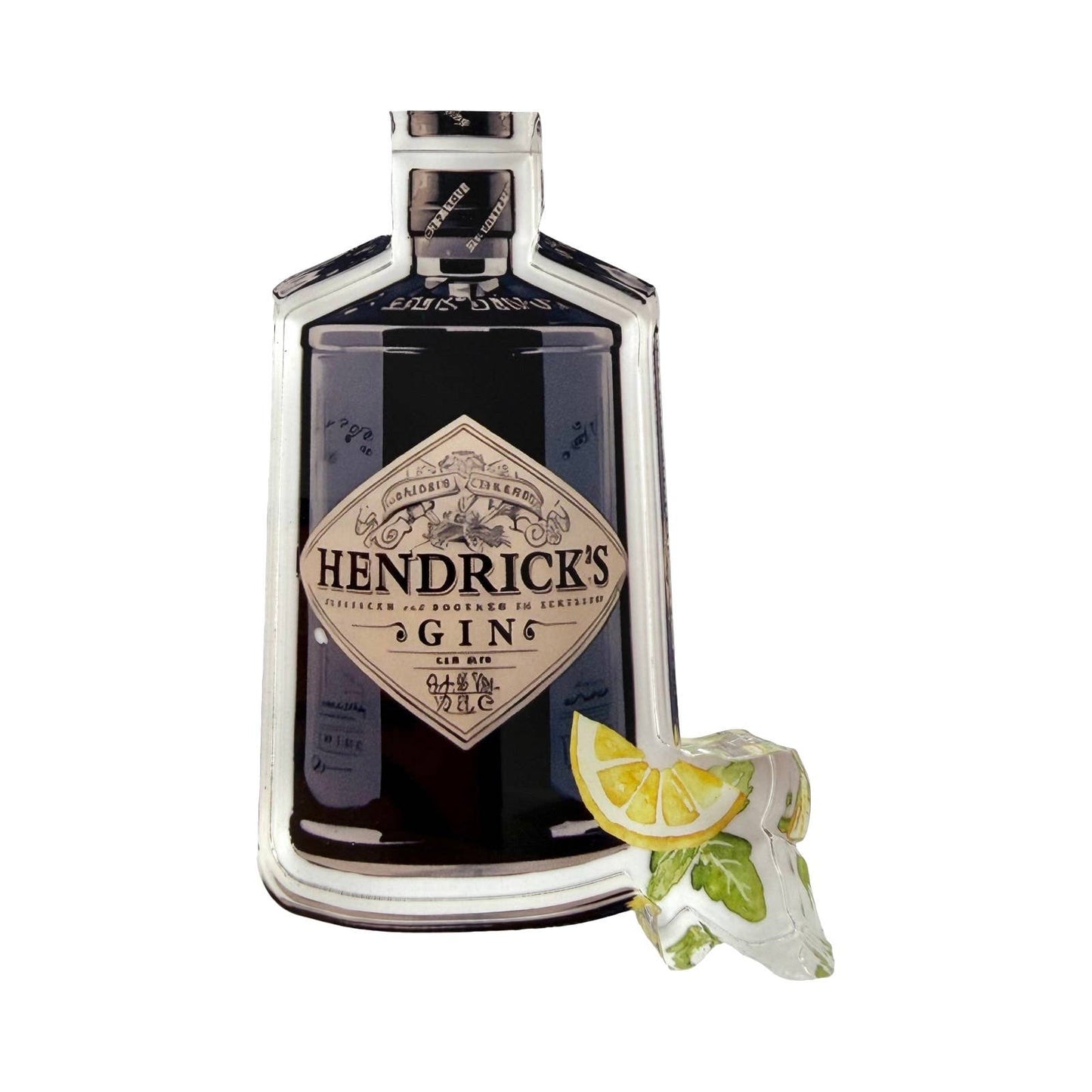 Acrylic Napkin Weight, Gin Lemon Cocktail