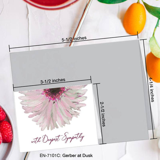 Gerber At Dusk Sympathy Card