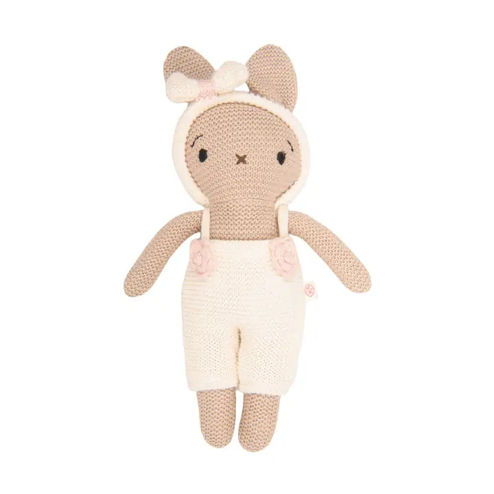 BUNNY HEADBAND JUMPSUIT TOY - Rice Ivory