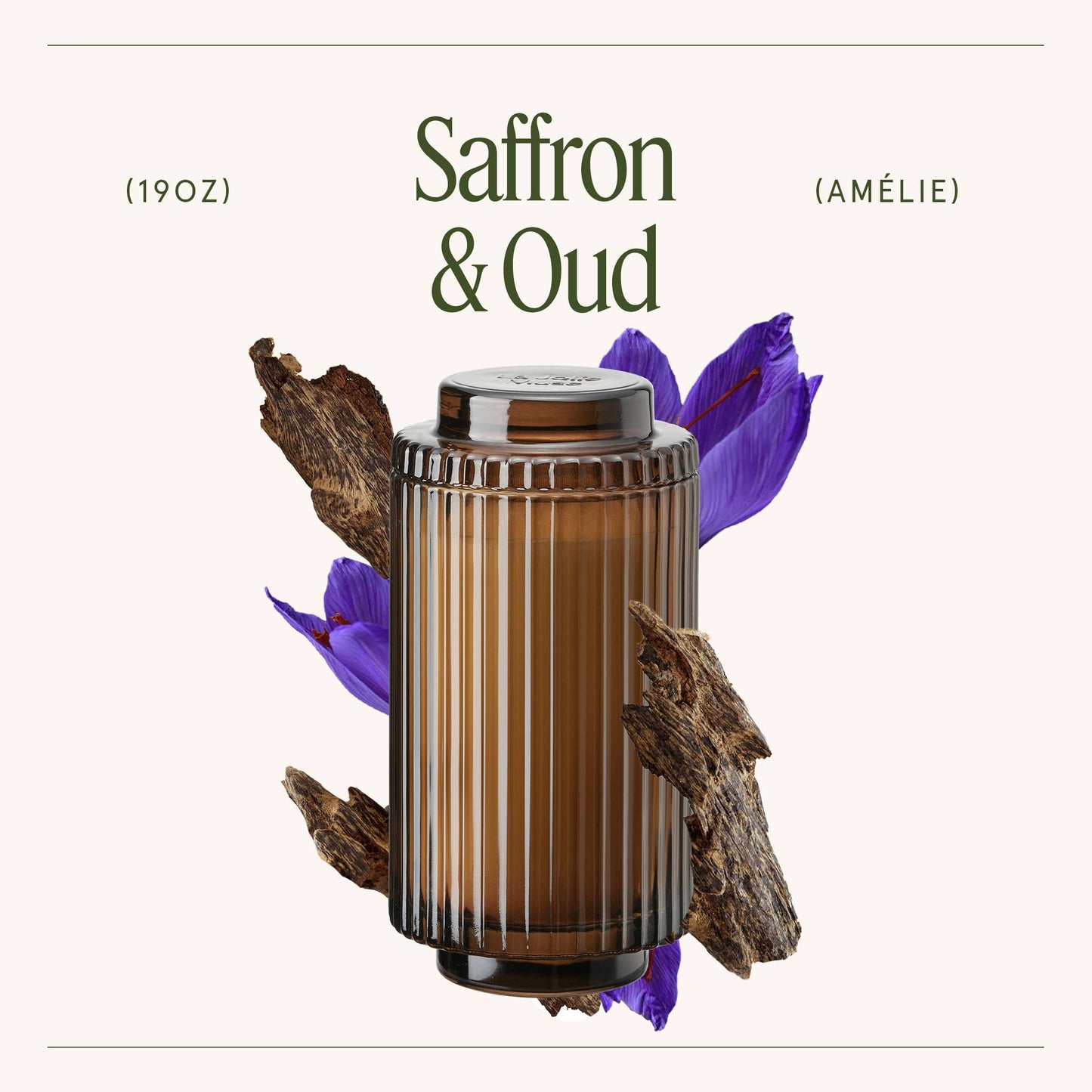 Amélie - Saffron & Oud 19oz Candle Tester