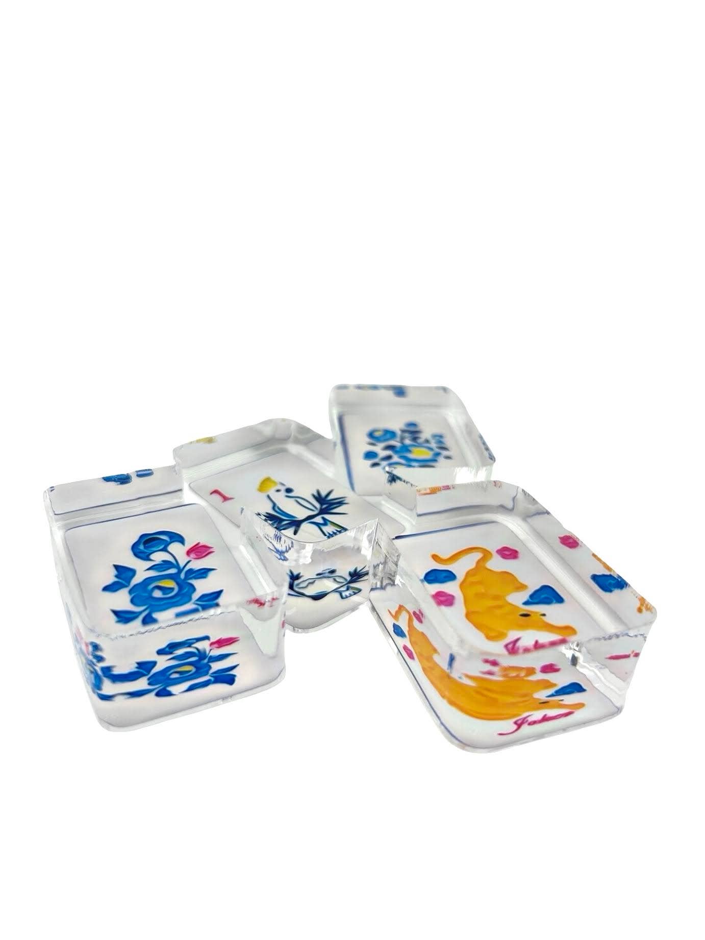 Acrylic Napkin Weight, Mahjong 2