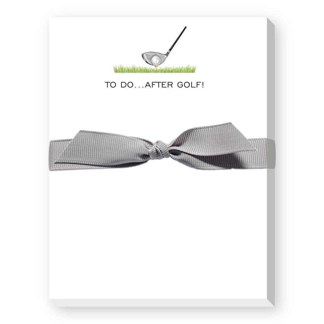 TO DO AFTER GOLF MINI NOTEPAD: GOLF CLUB