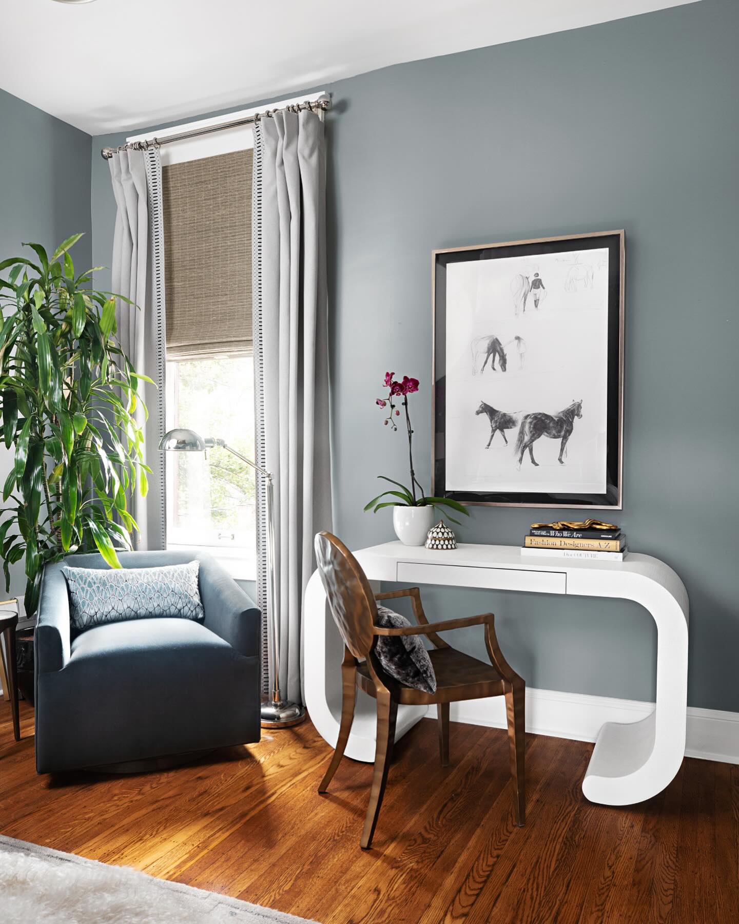 Vanora Large White Desk