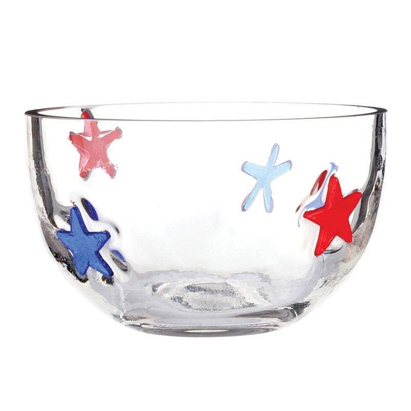 Star Icon Glass Snack Bowl: Glass / 4.13" x 2.56" h