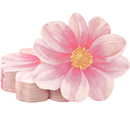 Daisy Shaped Pink Napkin