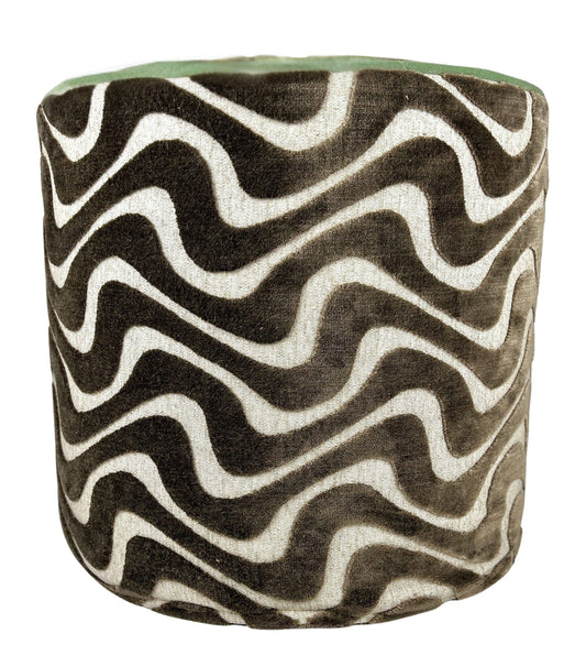 Perch Isabel - brown/beige stool w/ cord