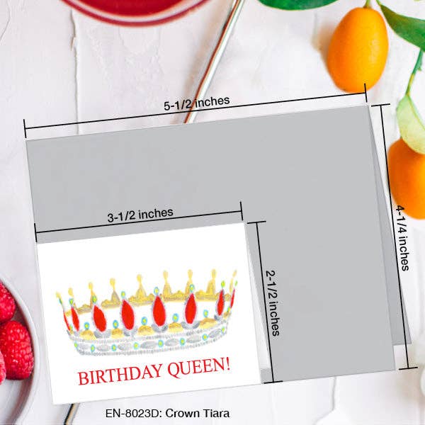 Crown Tiara, Greeting Card (#8023D): EN Card